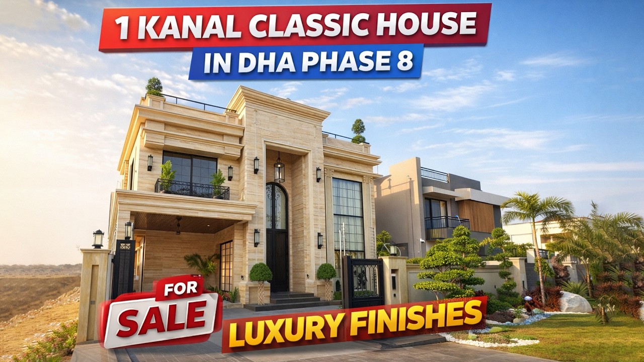 1 Kanal Designer Classic House | Complete Walkthrough | DHA Lahore