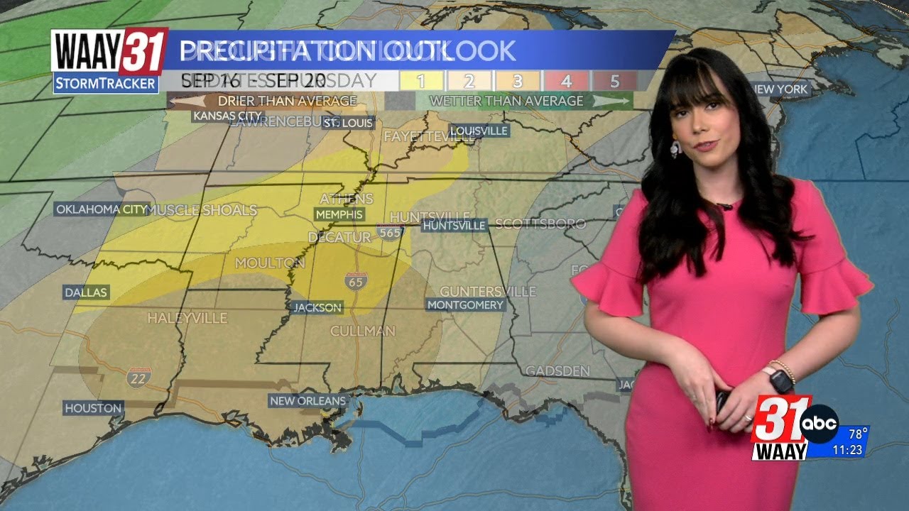 A few isolated showers possible tomorrow - YouTube