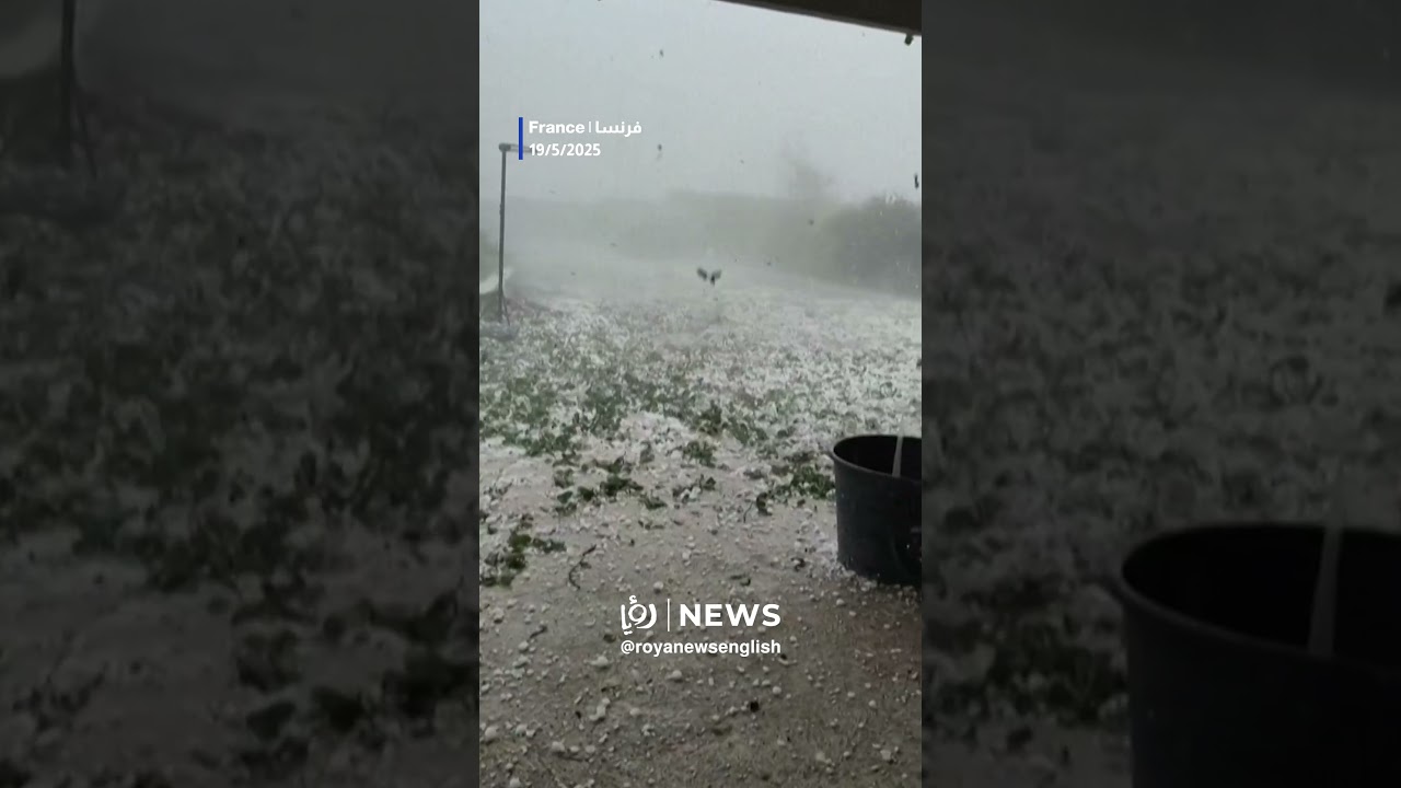 Hail storms and heavy rain slam southwest France