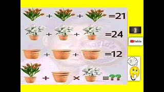 #48 - Only FOR Genius math puzzle p/guillelo Énigme mathématique avec solution ألغاز رياضيات مع الحل