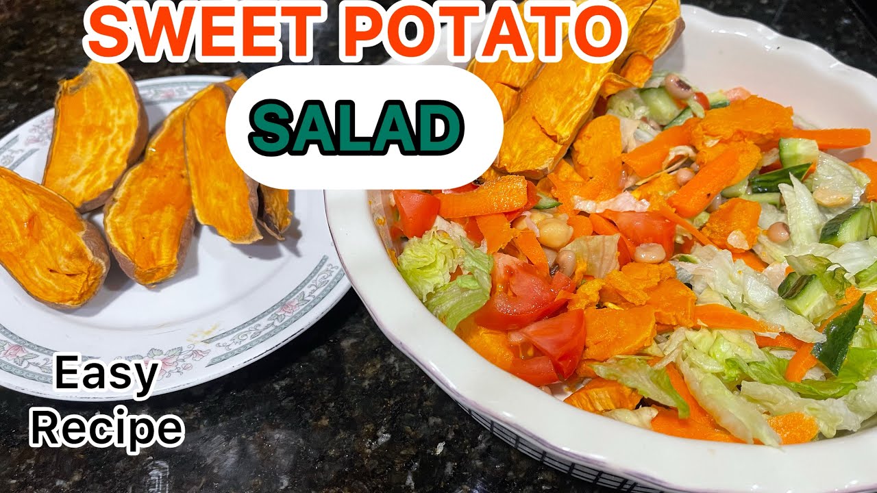 Healthy Sweet Potato Salad | No Mayo No Oil