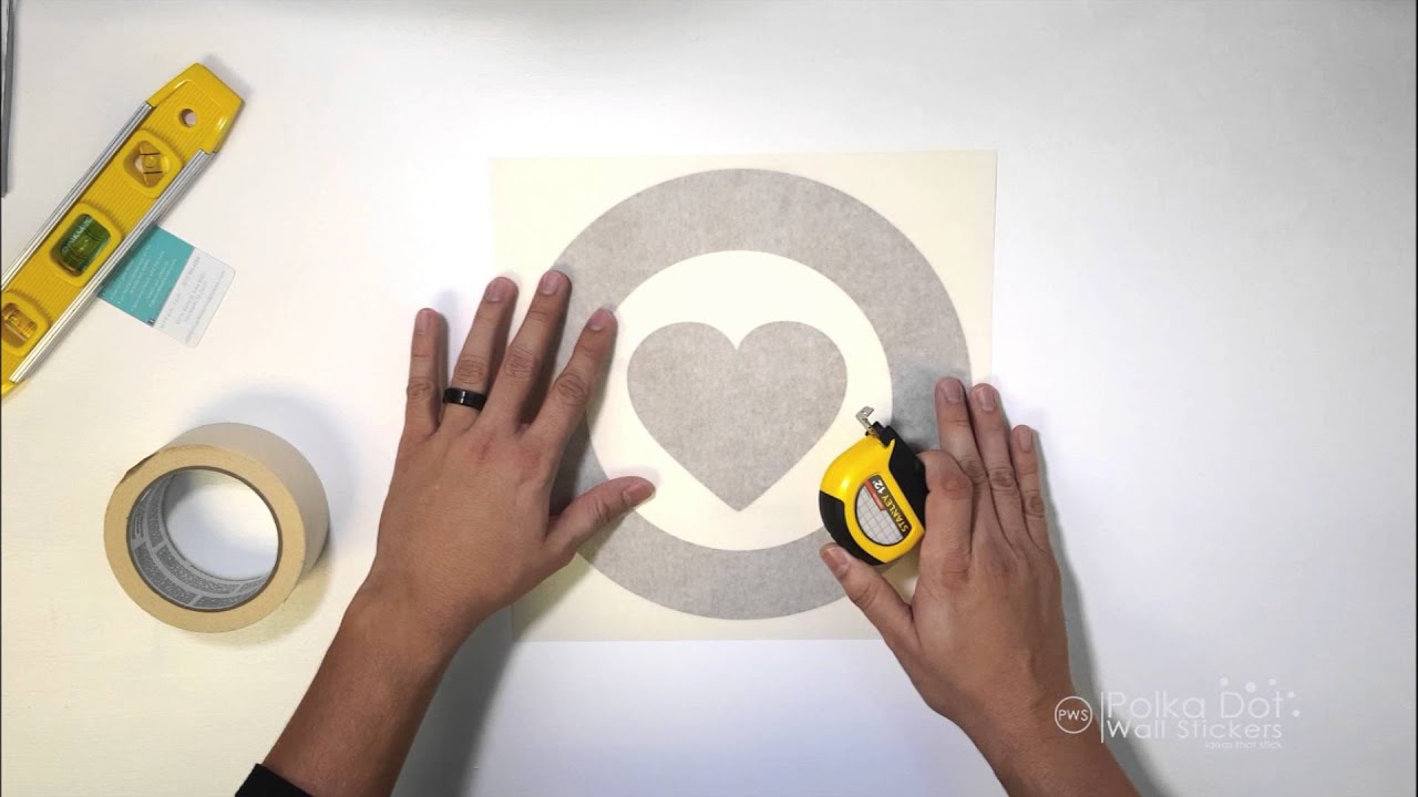How to Apply Wall Decals with Application Tape YouTube