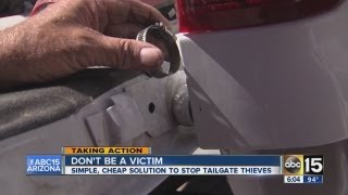 Crooks stealing tailgates off back of pickups