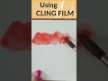 Amazing Watercolor Plastic Wrap Effects!   #watercolorpainting