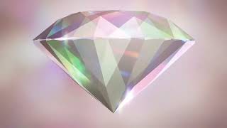 Spinning diamond 3 with subtle rays  pink background - free to use