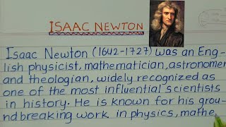 Isaac Newton Biography in English writing ||Essay on Isaac Newton || Story of Newton ||