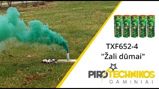 TXF652-4 žali dūmai,  fejerverkai 2024 pirotechnika.lt