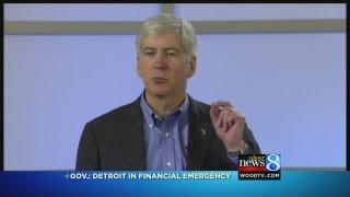 Snyder: Financial emergency in Detroit