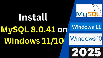 Install & Configure MySQL 8.0.41 on Windows 11/10 - Ultimate Step-by-Step Guide! | 2025