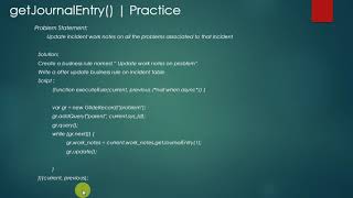 getJournalEntry [ServiceNow]