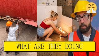 Smart Work | Precision & Professional Results Like Engineers #productivity #construction #workers