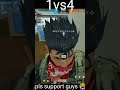 1vs4 clutch ll cs-rank ll #gaming #shorts #youtubeshorts