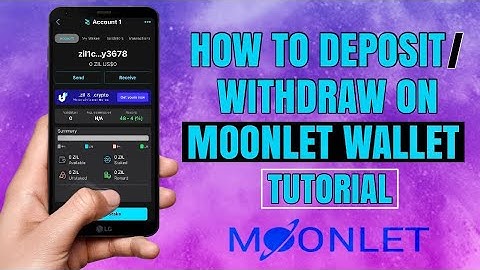 How to DEPOSIT or WITHDRAW on MOONLET Wallet for Zilliqa ($Zil) Token | App Tutorial