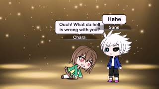 Chara's tickled by Sans