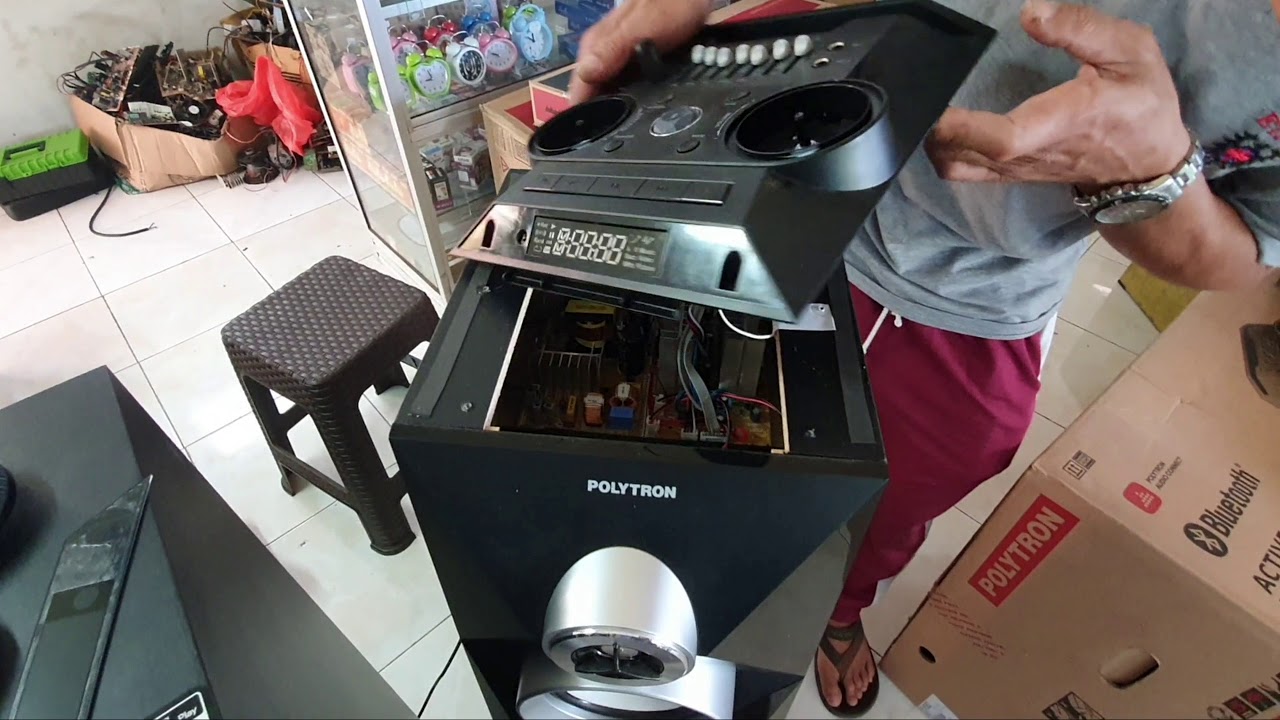 Cara bongkar power speaker aktif terbaru polytron pas 8B28