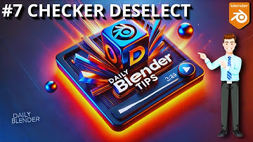 DAILY BLENDER TIP #7 - Checker Deselect - Blender 4.3 Tutorial