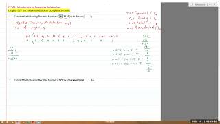 Computer Architecture :  01. Ch02 - Data Representation in Computer Systems