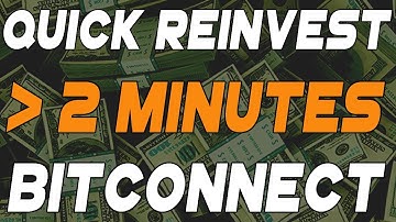 How To Reinvest with Bitconnect | Under 2 Minutes! (BitcoinDudes)
