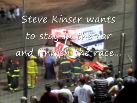 Steve Kinser World Of Outlaws Crash Belleville High Banks Youtube