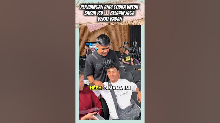 andi cobra disiplin bgt jaga berat badan👍