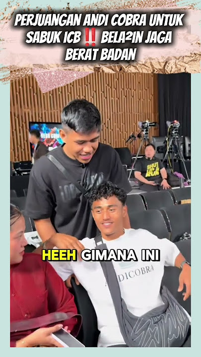 andi cobra disiplin bgt jaga berat badan👍