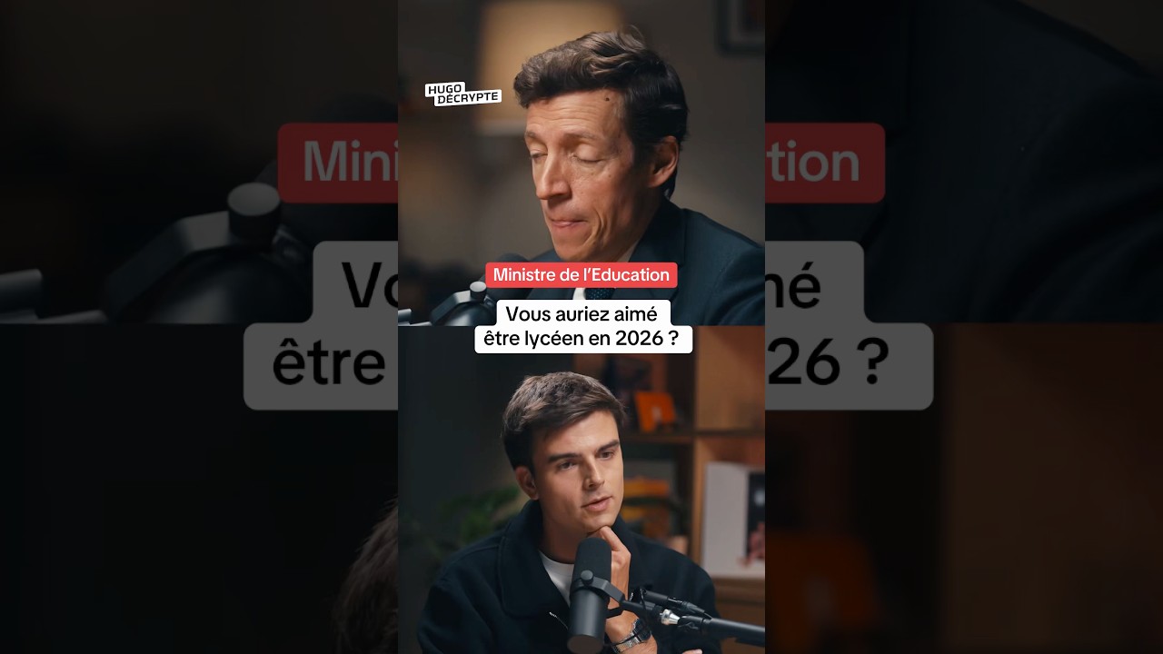 Le ministre de l’Éducation aurait-il aimé être lycéen en 2026 ? Il me répond.