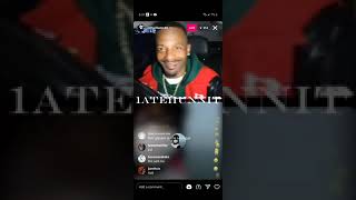 Charleston White roasts fans on Instagram live