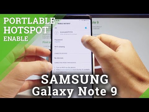 How to Allow Portable Hotspot on SAMSUNG Galaxy Note 9 - Wi-Fi Sharing |HardReset.Info