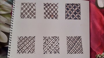 How to : 6 different henna grids /bridal grids