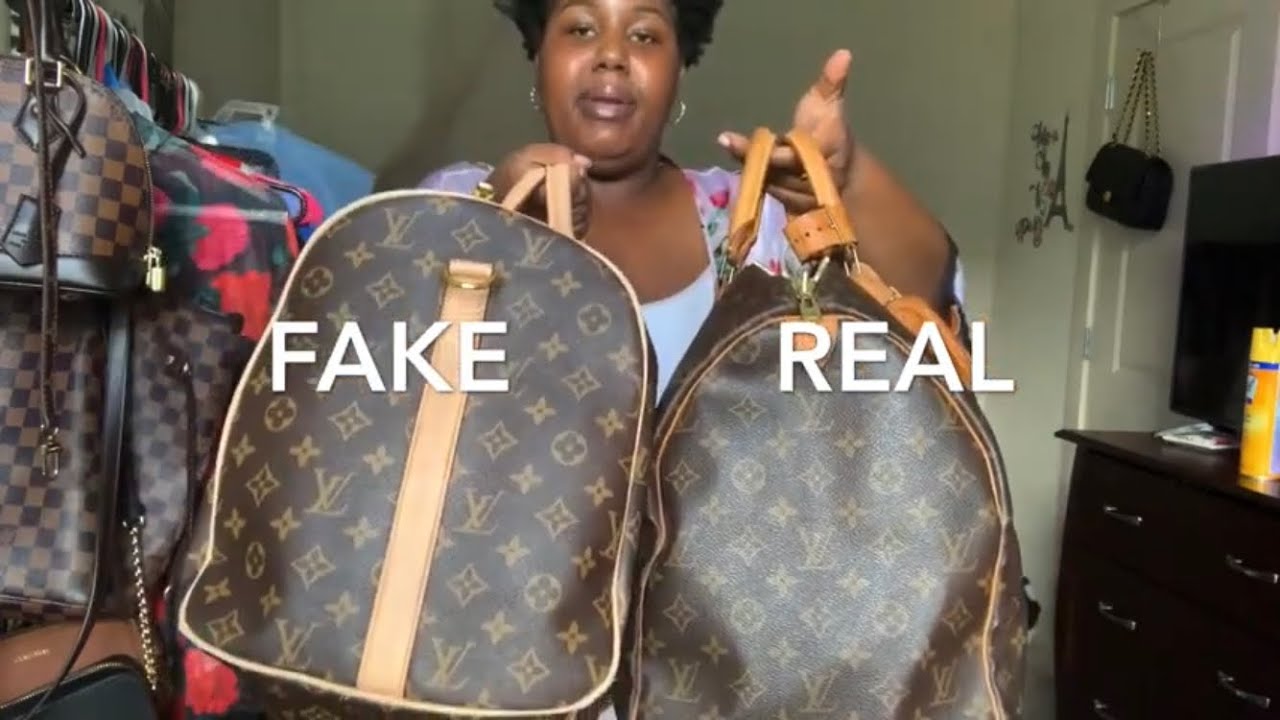 LV KEEPALL 50 REVIEW + FAKE VS REAL COMPARISON TO LV KEEPALL B REPLICA