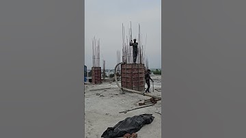 Rcc column casting technique 🏢 #civilsite #constructiontips #villagecivil #civiltips