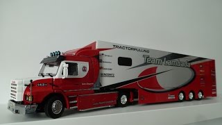 Scale model Scania V8 Lambada Truck & Trailer - WSI Models