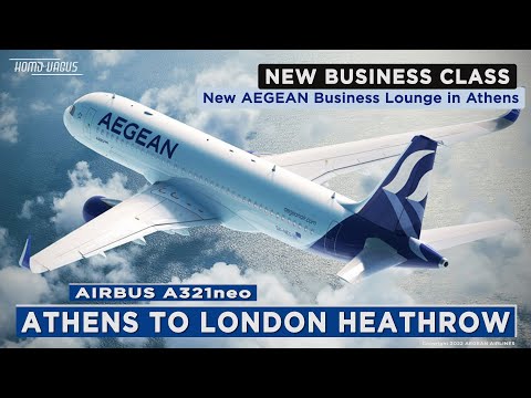 Aegean A321neo New Business Class to Heathrow (plus New Business Lounge in Athens)