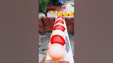 Experiments:🎈will a water balloon explode if it rolls down building!!#balloon #shorts #life #respect
