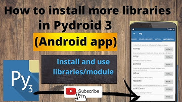 How to install any library (matplotlib) in pydroid3 App in Android Phone