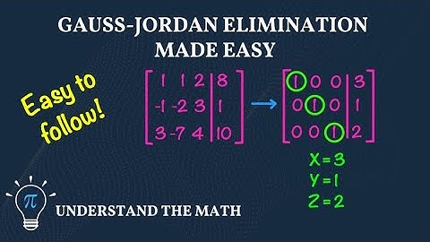 How to Solve Linear Systems Using Gauss-Jordan Elimination | Step-by-Step Example
