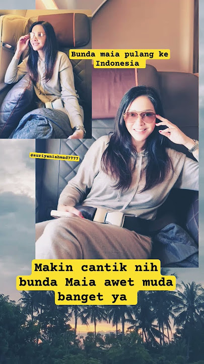 Bunda Maia pulang ke Indonesia makin cantik nih #maiaestianty #shorts