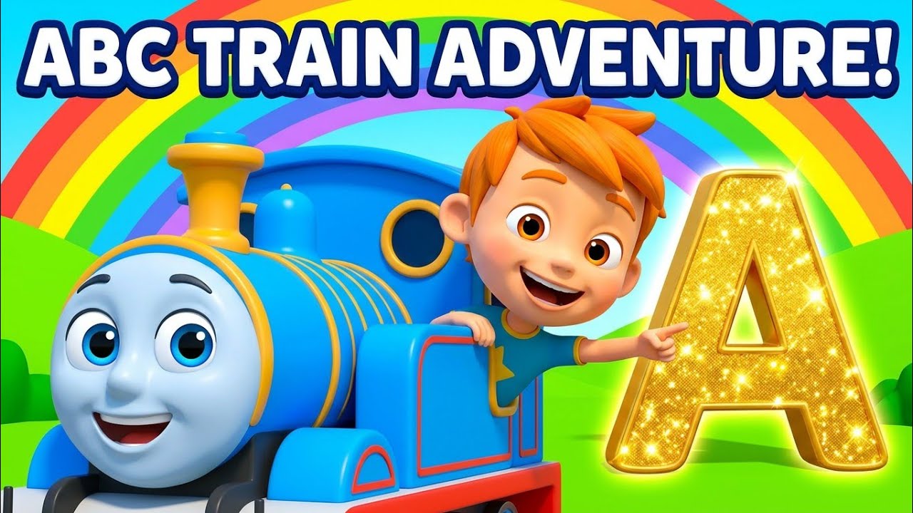 ABC Phonics Train for Kids 🚂 | A to Z Alphabet Song 🌈 | Learn ABCD with ...
