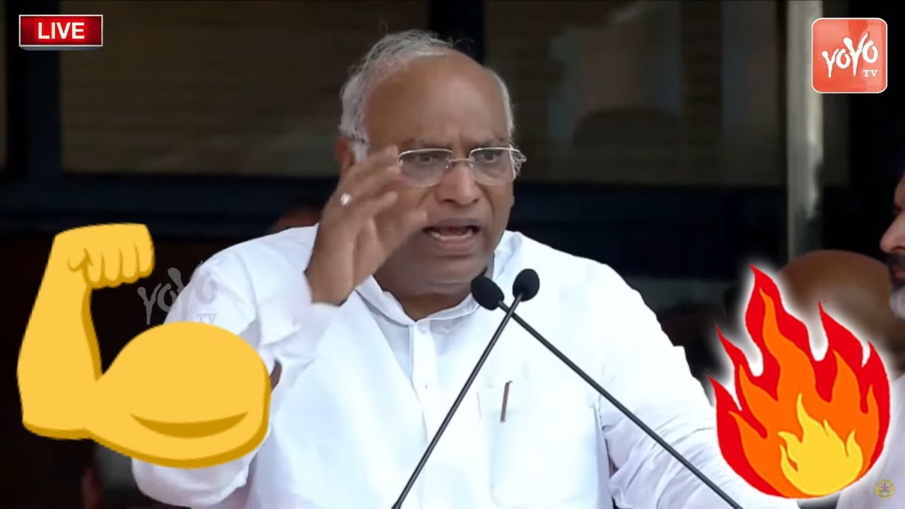 AICC President Mallikarjun Kharge Outstanding💪🔥 KANNADA Speech at Bengaluru |CM Siddaramaiah |YOYOTV