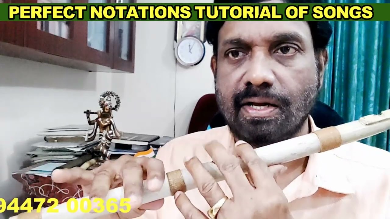 SAAGARANGALE | PART - 1 | FLUTE TUTORIAL | FLUTE CLASS | MALAYALAM | PR MURALI