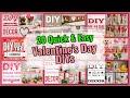 20 Dollar Tree DIY Valentine’s Day Farmhouse Decor Craft Ideas 2020 | Rustic, Traditional And More