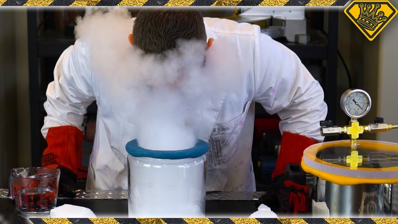 Dry Ice In A Vacuum Chamber YouTube