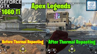 Before and After Repasting | Side by Side Comparison |Apex Legends Benchmarks | GTX 1660ti+i7 9750H