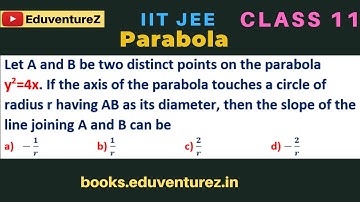 Let A and B be two distinct points on the parabola y2=4x. If the axis of the parabola touches a cir