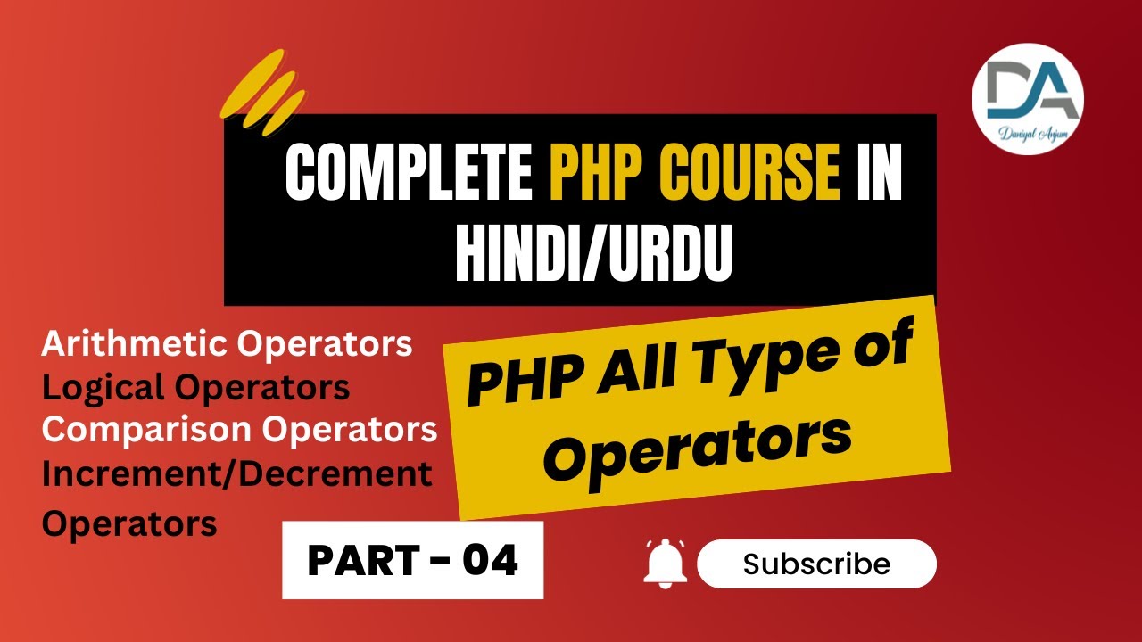 What are Operators in Hindi / Urdu | Operators in PHP | PHP Complete ...