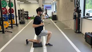 Half Kneeling Single Arm Row (Ipsilateral)