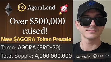 $AGORA - AGORALEND TOKEN PRESALE CRYPTO COIN HOW TO BUY AGORA LEND ICO ETHEREUM BLOCKCHAIN ETH NEW