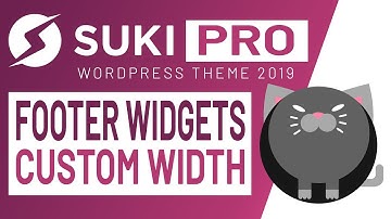 Responsive Custom Footer Widgets Column Width | Suki PRO WordPress Theme