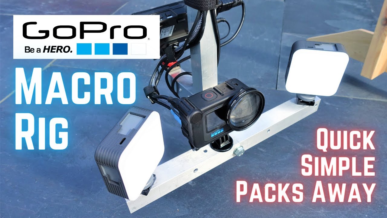 GoPro Macro Camera Rig. Simple, quick and packs away.