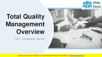 Total Quality Management Overview PowerPoint Presentation Slide